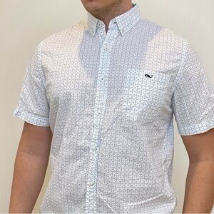 Vineyard Vines White Casual Button Down Shirt